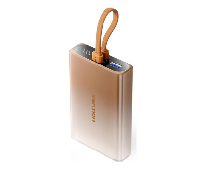 Powerbank Vention Powerbank 10000 mAh USB-C Lightning USB-A 22,5W miedziany